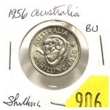 1956 Australian 1 shilling