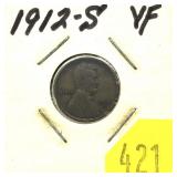 1912-S Lincoln cent