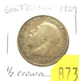 1929 British half crown