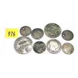 Lot, world silver coins, 8 pcs.