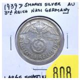 1939d German 5 marks