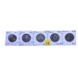 Lot, 5 Polish coins