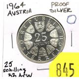 1964 Austria 25 schillings