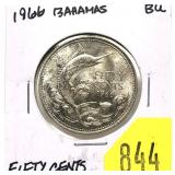 1966 Bahamas 50 cents