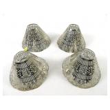 Lot, of 4 Gorham Reticulated Silver Plate Oil