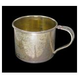 Sterling silver baby mug/cup, 1.840 T. oz.