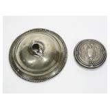 Sterling jar top and bowl top (scrap), 2.140 T. oz