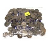 Lot, Canadian cents 1932-1952, 154 pcs.