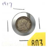1917 Canadian dime
