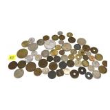 Lot, world coins, 58 pcs.