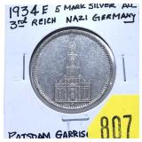 1934 German 5 marks