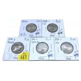 x5- 2006-S Proof quarters, -x5 quarters,