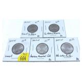 x5- 2019-W Proof quarters, Unc., -x5 quarters,