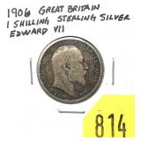 1906 British shilling