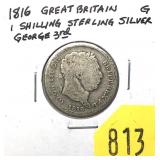 1816 British shilling