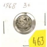 1868 3-cent nickel