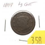 1849 U.S large cent