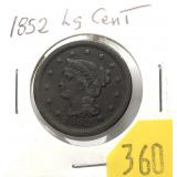 1852 U.S large cent