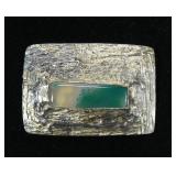 J. Apodaca sterling silver pin with semi-precious