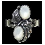 Sterling silver Southwestern design double mother