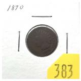 1870 Indian Head cent