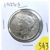 1923-S Peace dollar