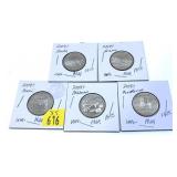 x5- 2008-S Proof quarters, -x5 quarters,