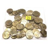 x62- Presidential dollars, mixed dates,