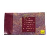 Thomas Jefferson coin and currency set
