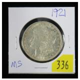 1921 Morgan dollar, MS