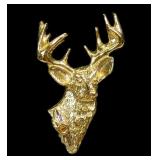 10K Yellow gold Whitetail tie tack,