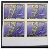 U.S. 4438 Plate Block of 4 mint stamps, CV $45,