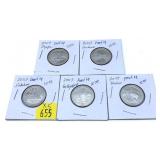 x5- 2011-S Proof quarters, -x5 quarters,