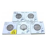 x5- 2005-S Proof quarters, -x5 quarters,
