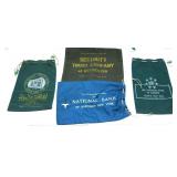 Lot, bank bags, 4 pcs.