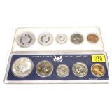 Lot, 1966 Mint set and 1968-D set
