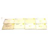 x8- Mint sets 1972-1981, -x8 sets, Sold by the