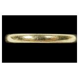 14K Yellow gold band ring, size 8.75, 1.9 grams