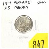 1917 Finland 25 pennia