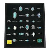 Lot, fashion rings, including vintage intaglio
