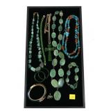 Lot, fashion jewelry, including turquoise,