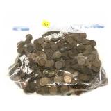 Lot of 540 wheat cents