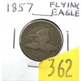 1857 Flying Eagle cent