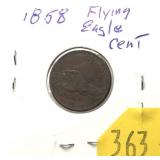 1858 Flying Eagle cent