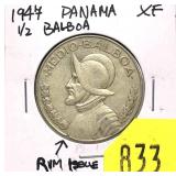 1947 Panama half Balboa