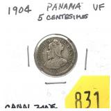 1904 Panama 5 cents