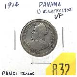 1904 Panama 10 cents