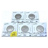 x5- 2019-S Proof quarters, -x5 quarters,