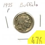 1935 Buffalo nickel