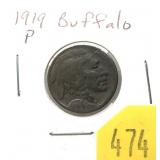 1919 Buffalo nickel